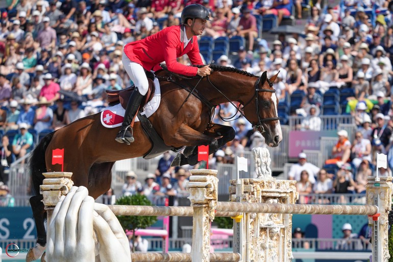 Steve guerdat riding dynamix de belheme during the paris olympic games 2024 day 6 at chateau de versailles on august 1 2024 in versailles france phot; Sportfot